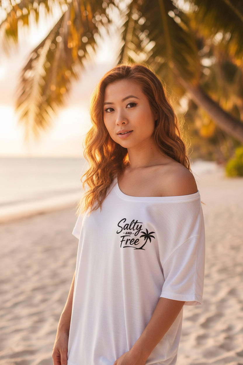 off shoulder palm