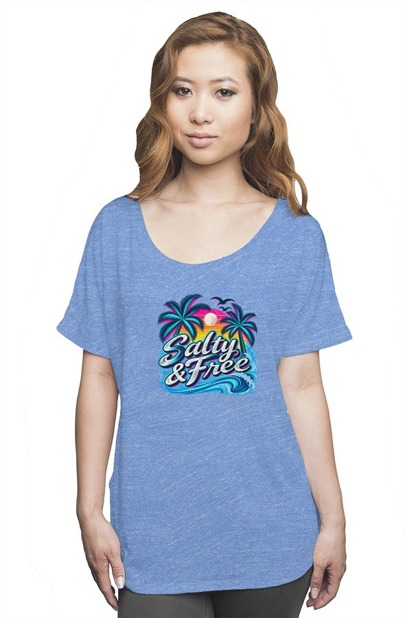 salty beach off shoulder